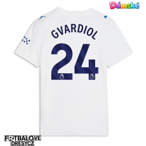 Manchester City Josko Gvardiol #24 Dámské Alternativní Dres 2026-27 Krátký Rukáv